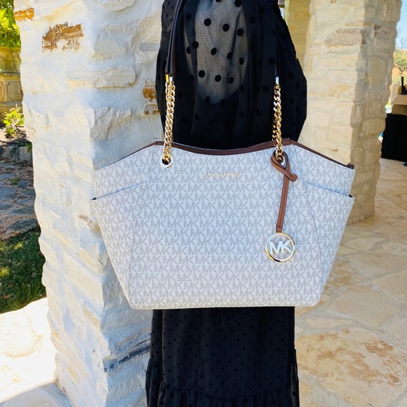 NWT Michael Kors jet set handbag&wallet vanilla - Picture 8 of 16